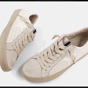 Shu Shop Paula Woven Sneakers in color Bone